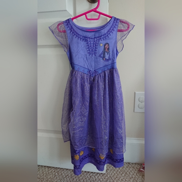 Disney Girls' Wish Nightgown in Purple size 4T - Picture 3 of 11
